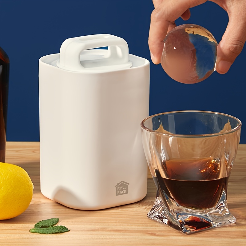 Ice Mold Sphere - Ice Cube Mold, Transparent Large Single