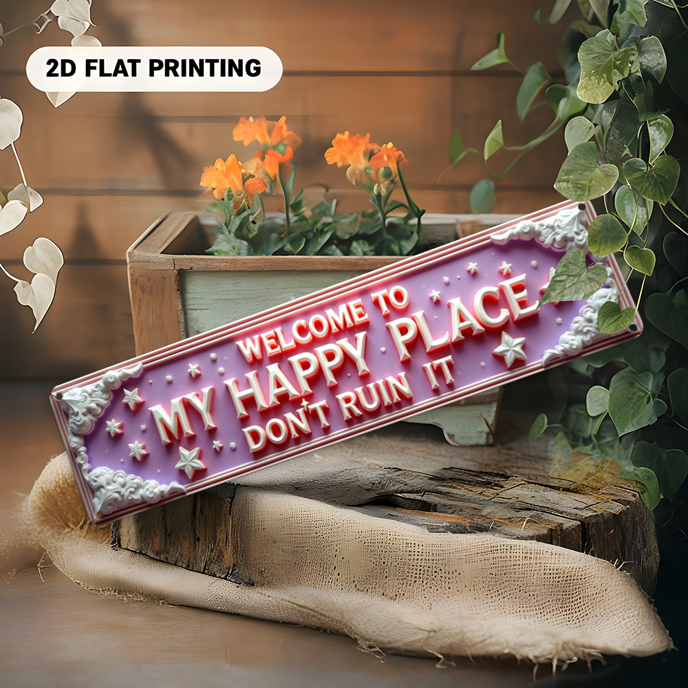 Home Bar Word - 2D Metal Sign, Aluminum, Artistic Word