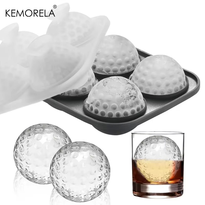 Ice Mold Sphere - Ice Cube Tray Silicone with Lid