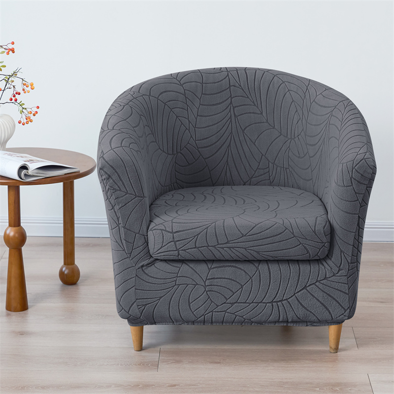 Home Bar Seating - Solid Color Club Armchair Cover Stretch