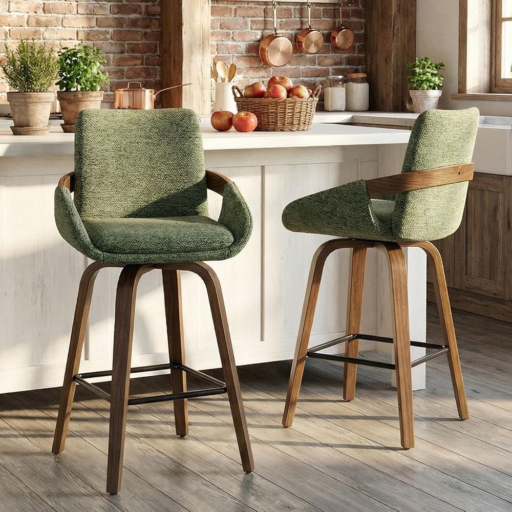 Home Bar Seating - Set of 2 26 Swivel Bar