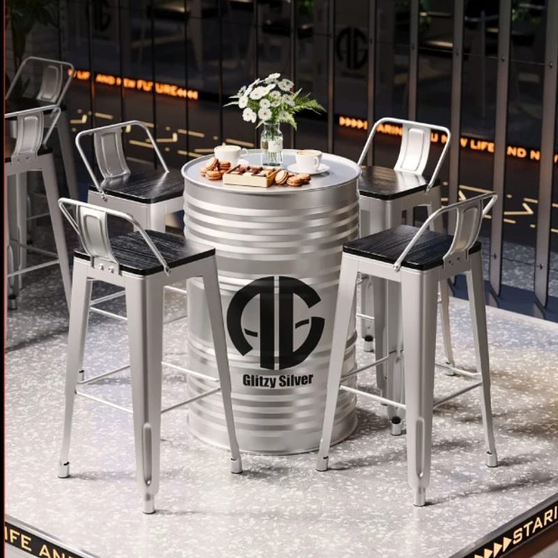 ‌Industrial Bar Table | Metal  - огляд і ціна Home Bar Stools
