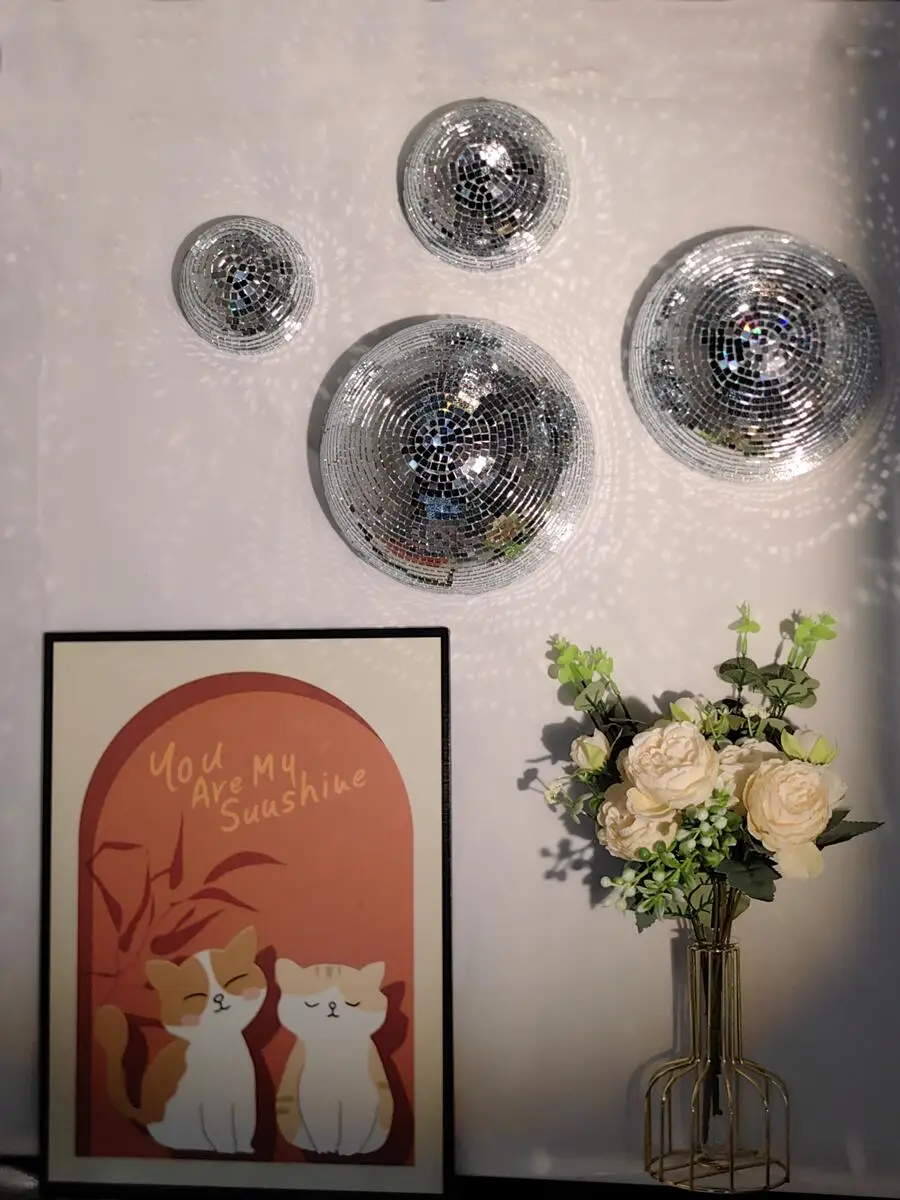 New Wall Disco Ball Mirrored D - огляд і ціна Old Fashioned Glass