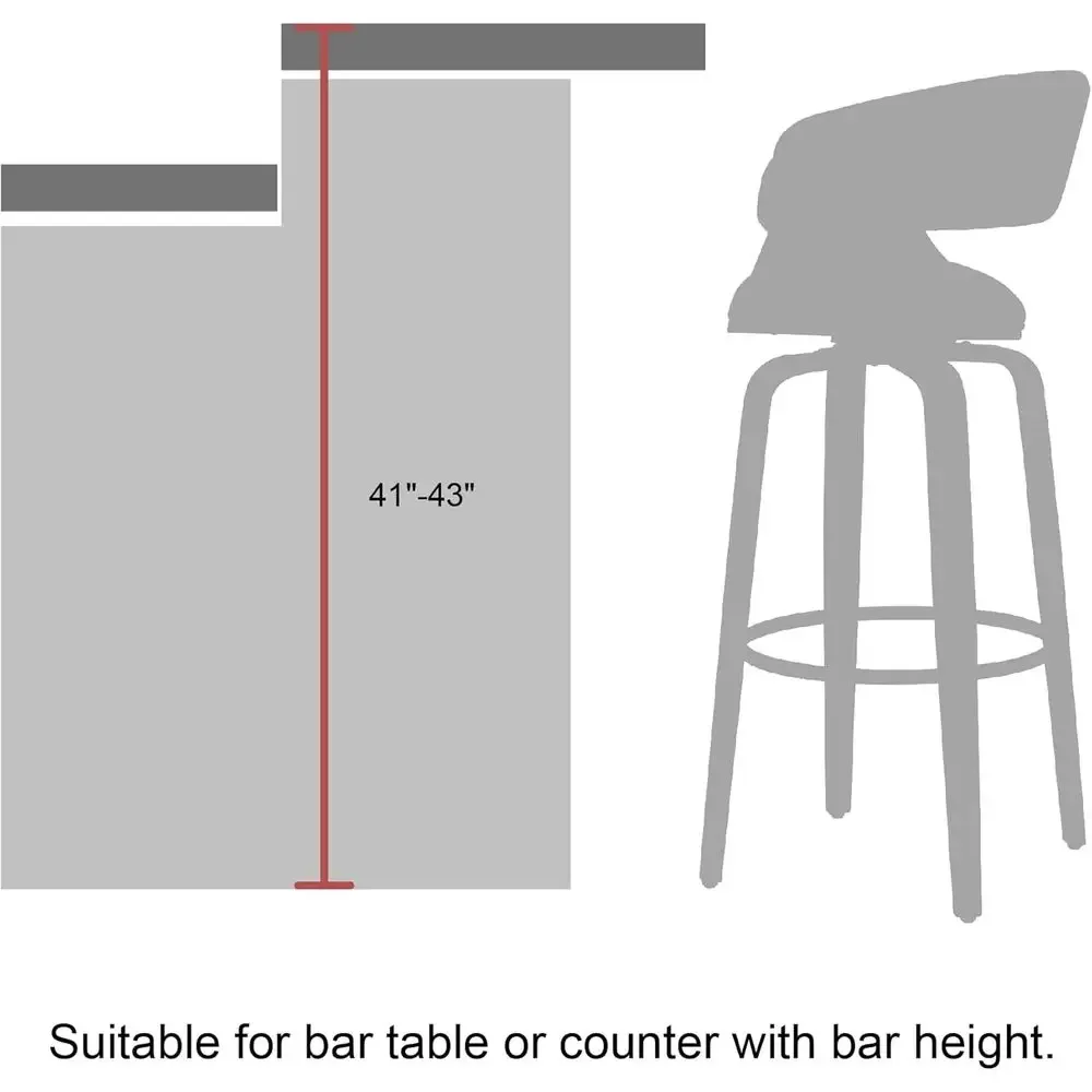 Set of 2 Gray Fabric Swivel Ba - огляд і ціна Home Bar Stools