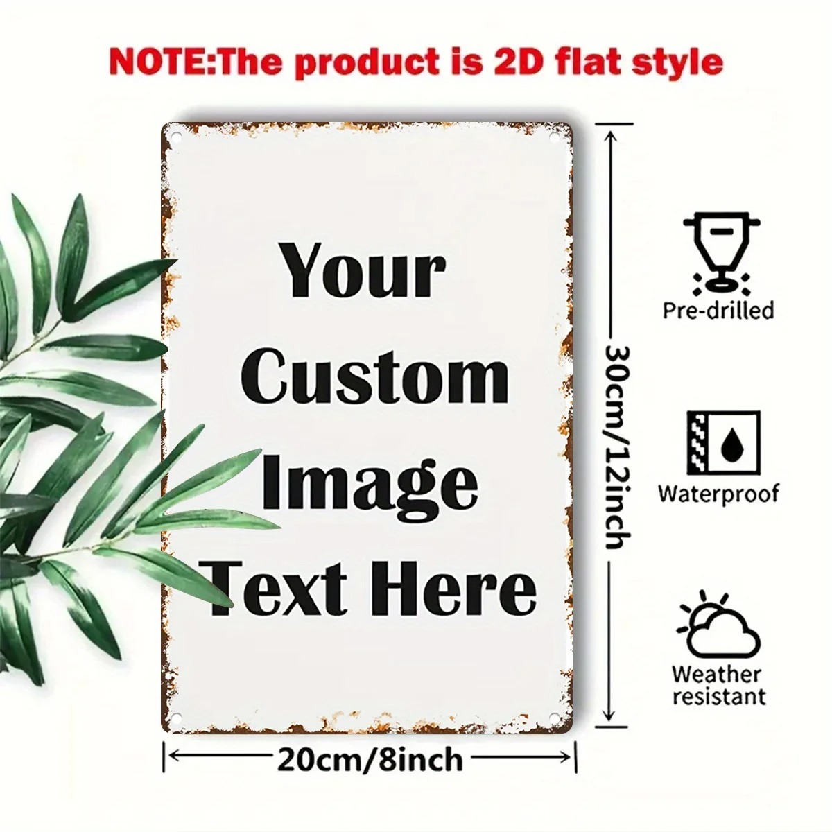 Custom Photo & Text Tin Sign - - огляд і ціна Home Bar Signs