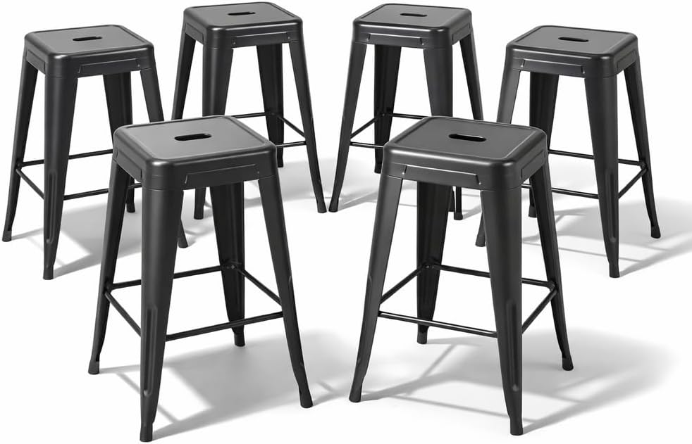 Midnight Black Metal Counter H - огляд і ціна Home Bar Seating