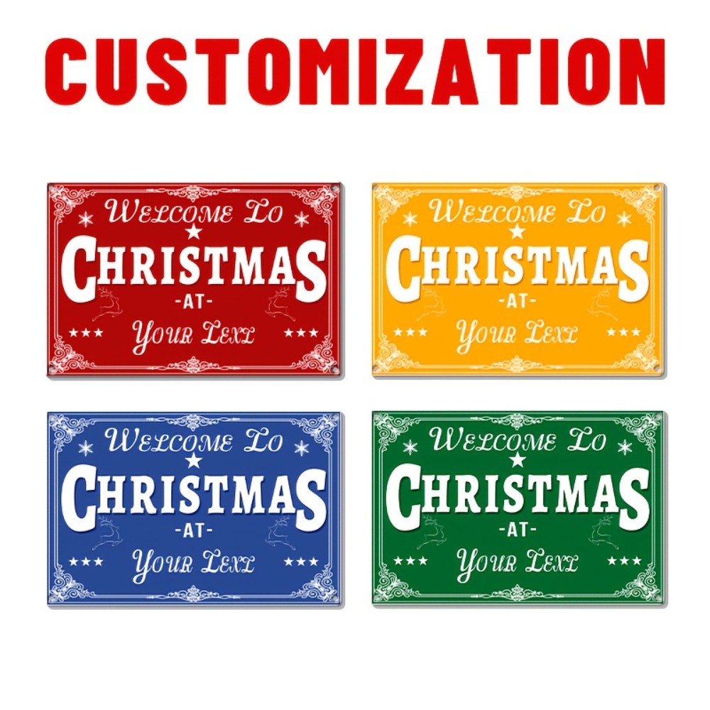 Custom 2D Flat Merry Christmas - огляд і ціна Home Bar Signs