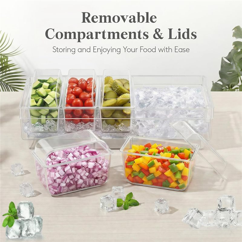 AB46-For Bar Supplies, Chilled - огляд і ціна Garnish Tray Set