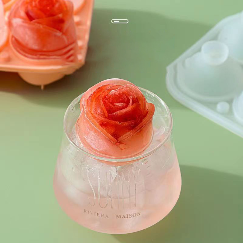 3D Rose Ice Molds 4 Holes Ice  - огляд і ціна Ice Mold Sphere