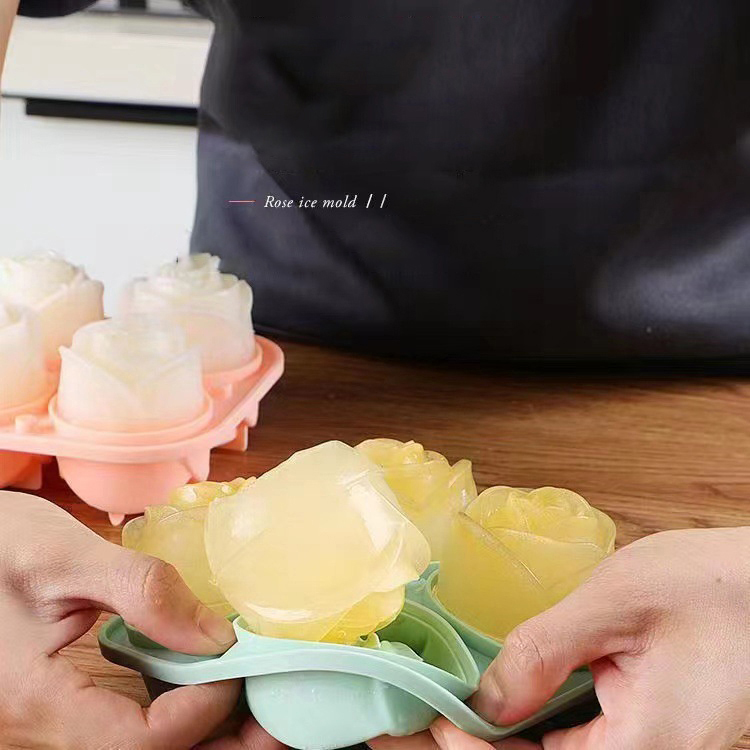 3D Rose Ice Molds 4 Holes Ice  - огляд і ціна Ice Mold Sphere