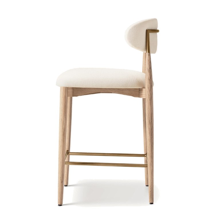 New Style Nordic Fabric Wood C - огляд і ціна Home Bar Stools