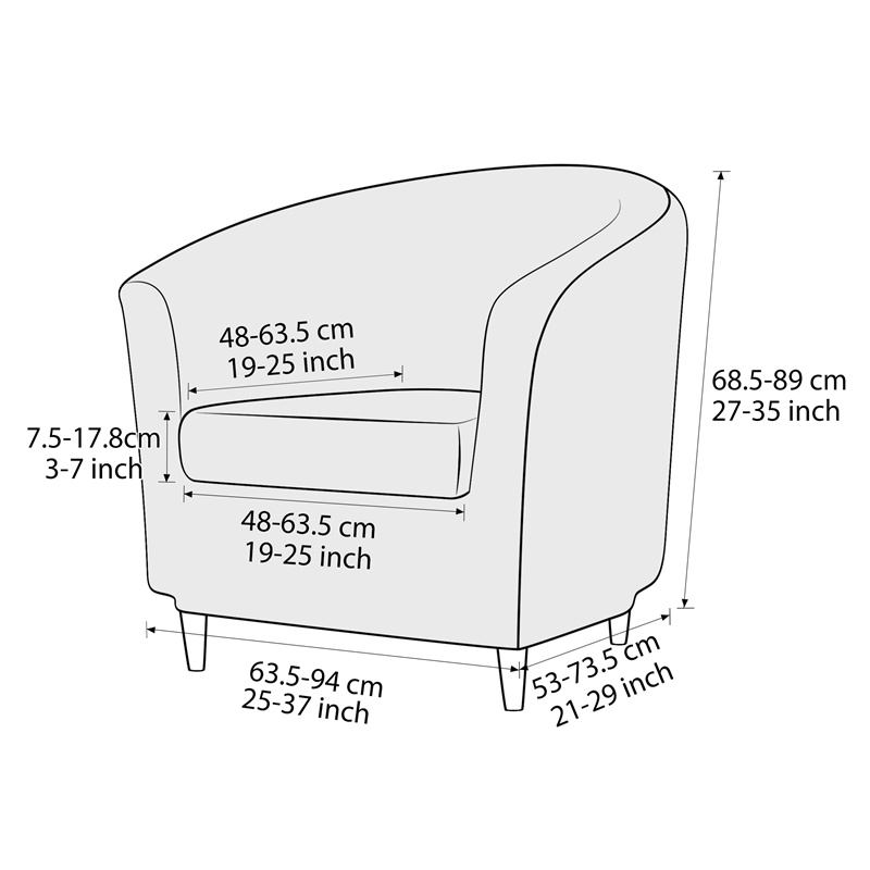 Solid Color Club Armchair Cove - огляд і ціна Home Bar Seating