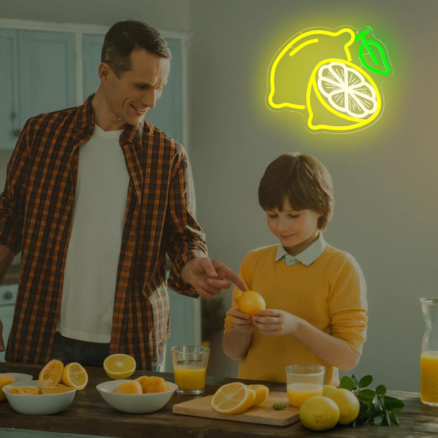 Lemon Neon Sign Dimmable LED L - огляд і ціна Home Bar Signs