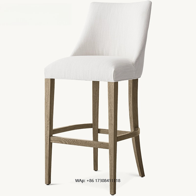 Light luxury solid wood bar ch - огляд і ціна Home Bar Stools