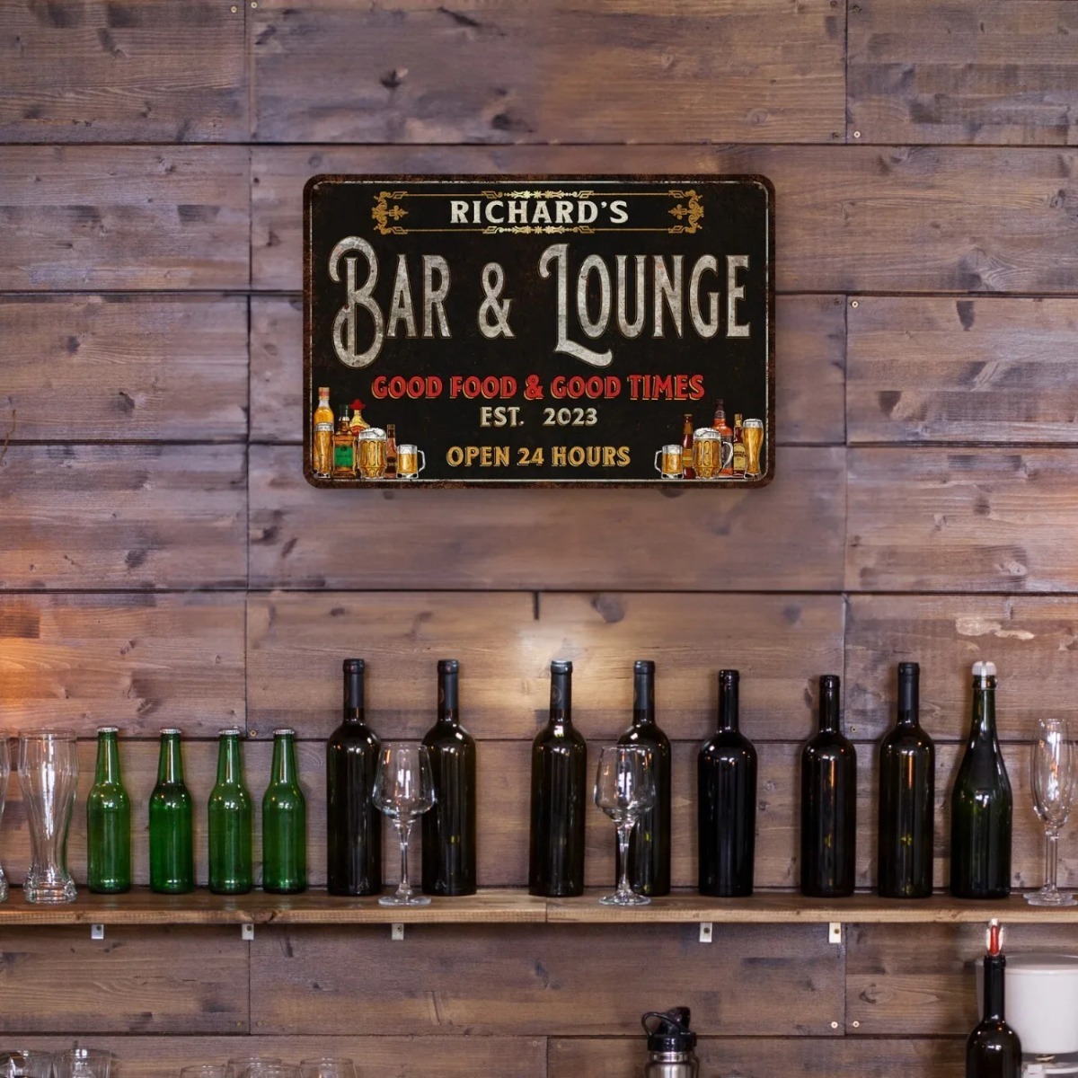Custom Bar & Lounge Sign Bar a - огляд і ціна Home Bar Signs