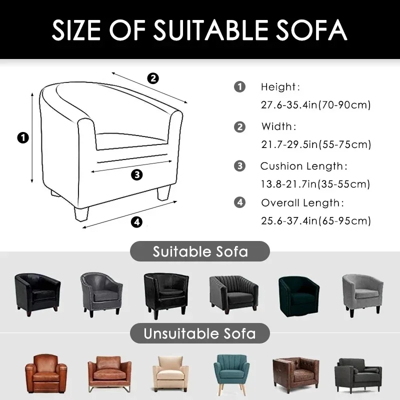 Elastic Club Chair Cover Jacqu - огляд і ціна Home Bar Lounge