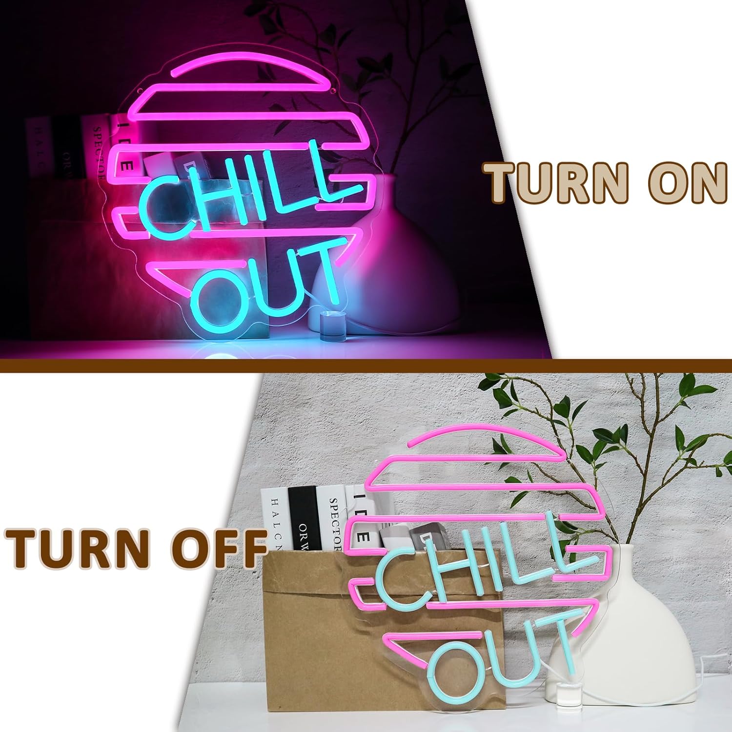 Chill Out Neon Sign for Wall D - огляд і ціна Home Bar Lounge