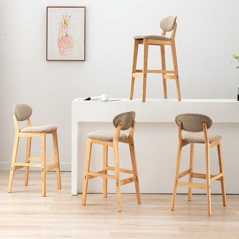 Simple solid wood bar chair, d - огляд і ціна Home Bar Stools