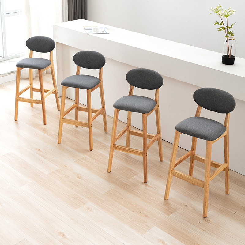 Simple solid wood bar chair, d - огляд і ціна Home Bar Stools