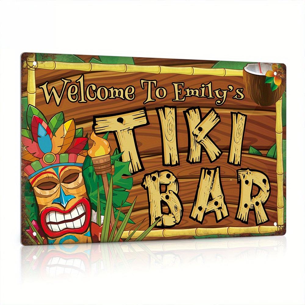 Custom  Decor Tiki Bar Sign, P - огляд і ціна Home Bar Signs