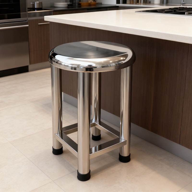 304 Stainless Steel Round Stoo - огляд і ціна Home Bar Lounge