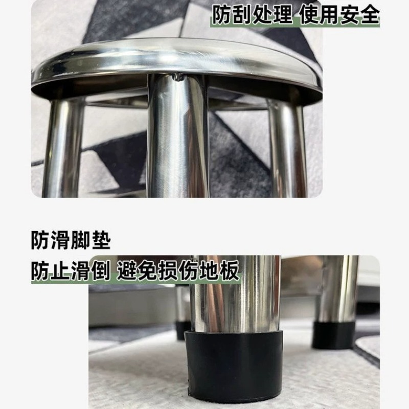 304 Stainless Steel Round Stoo - огляд і ціна Home Bar Lounge