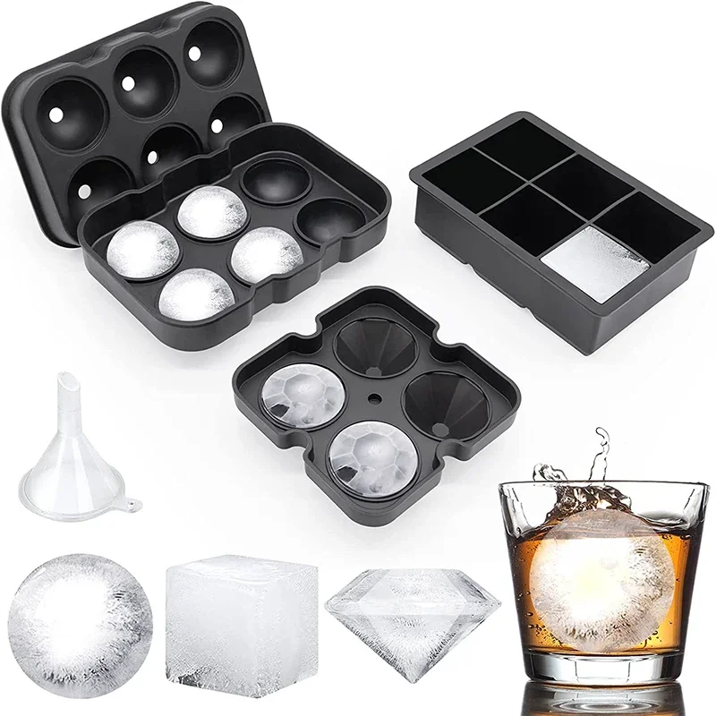 Large Ice Cube Trays Silicone  - огляд і ціна Ice Mold Sphere