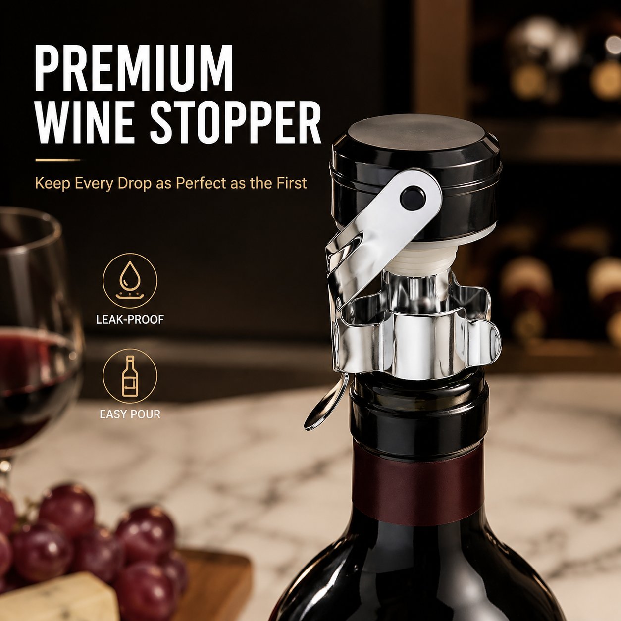 Cabilock 3pcs Stainless Steel  - огляд і ціна Wine Preservation Pump