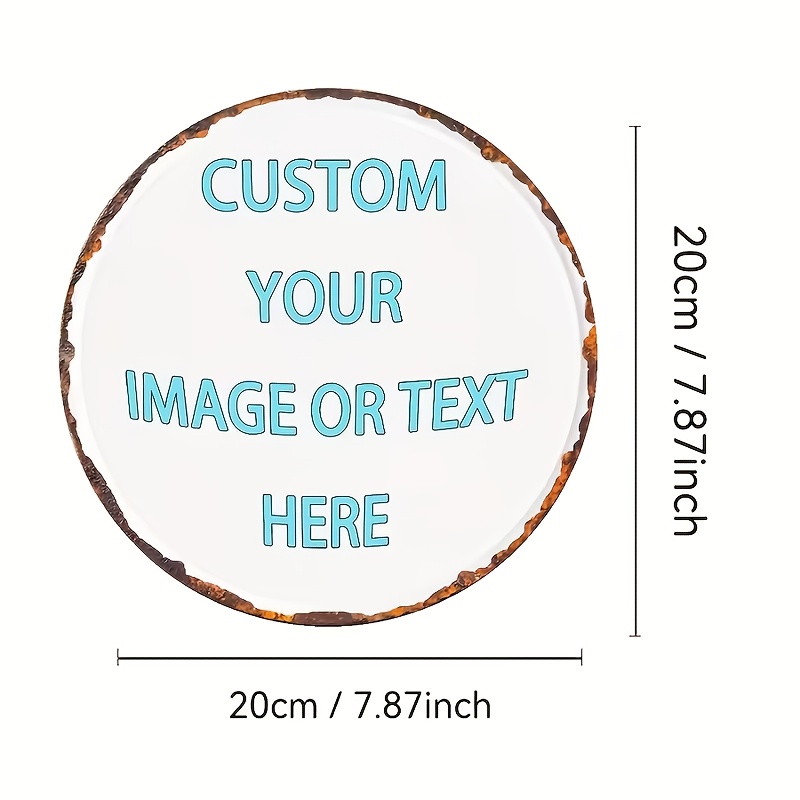 Custom Round Metal Tin Sign, P - огляд і ціна Home Bar Signs