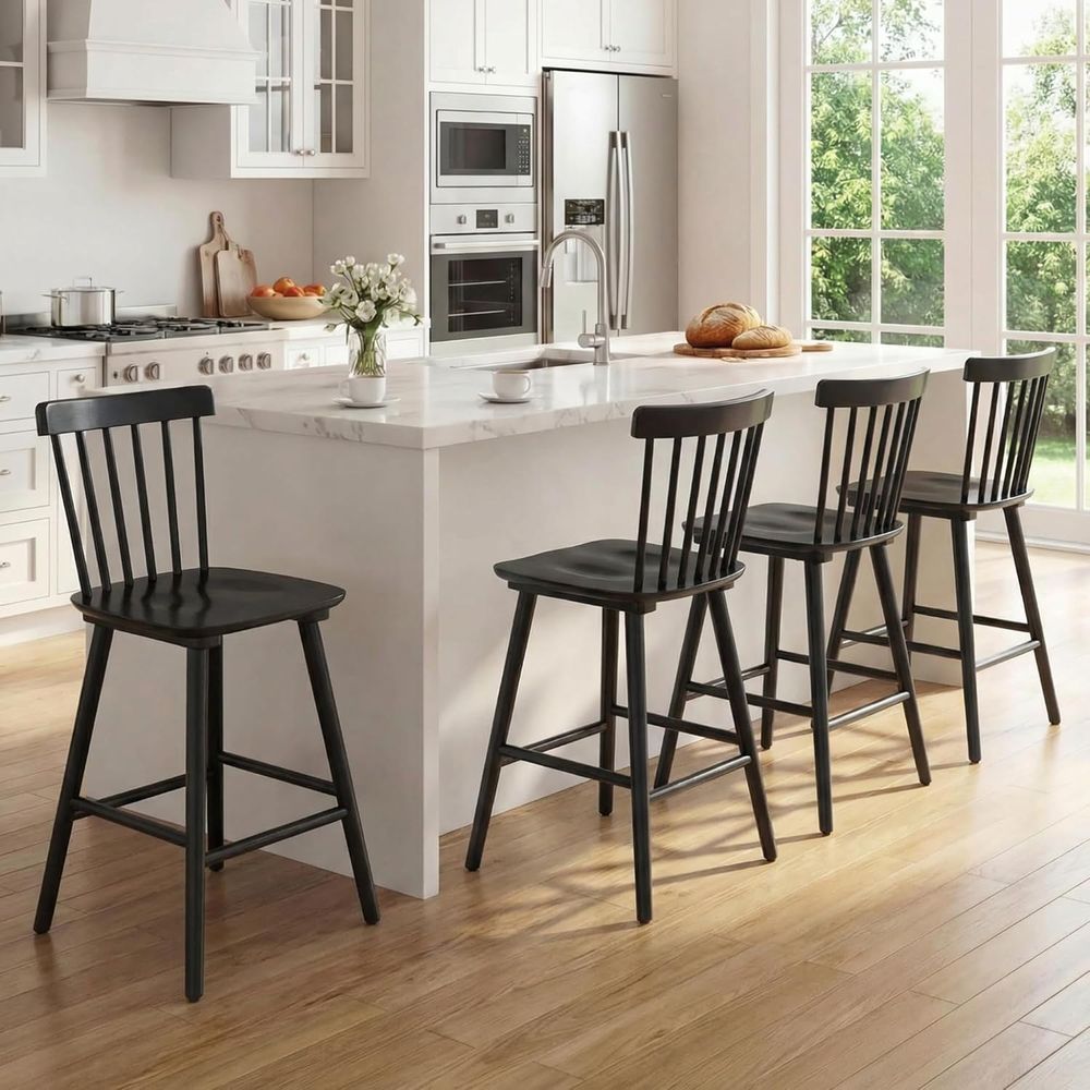 Set of 4, 26 Counter Height Wo - огляд і ціна Home Bar Stools